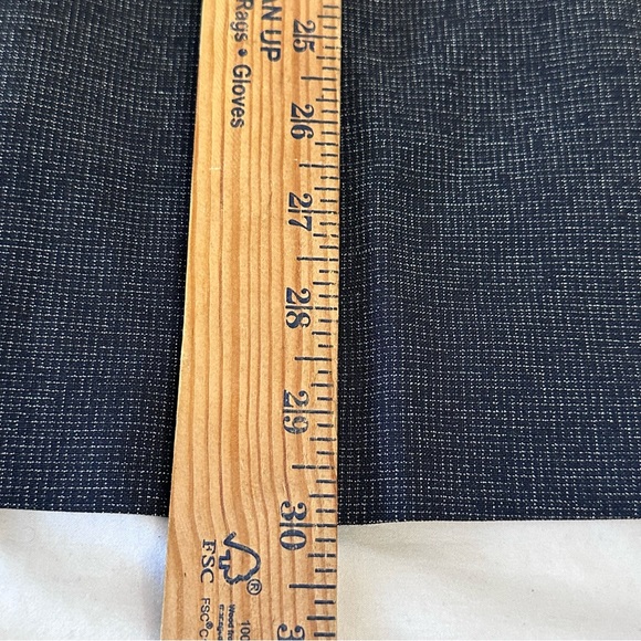 Karl Lagerfeld Blazer Navy Small Long Jacket White Contrast Trim Lined Pockets - Picture 11 of 15